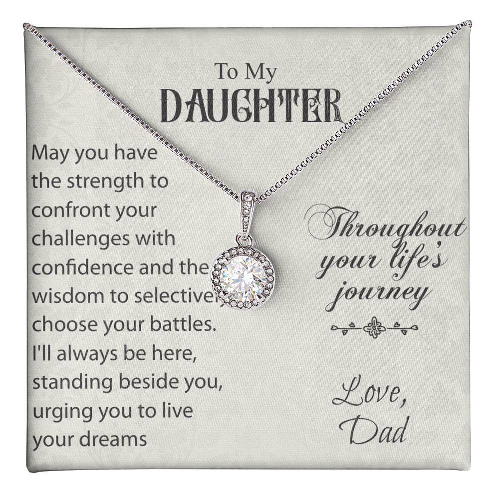 To My Daughter - Love, Dad - Hope Necklace