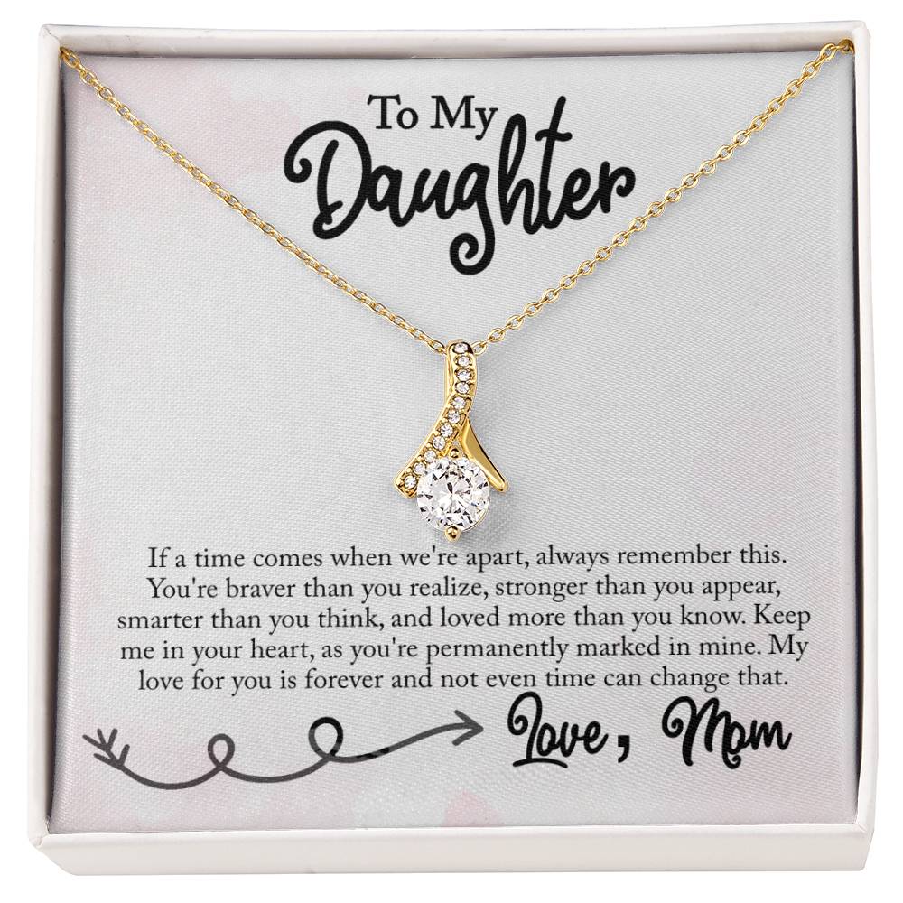 To My Daughter - Love, Mom - Alluring Beauty Necklace