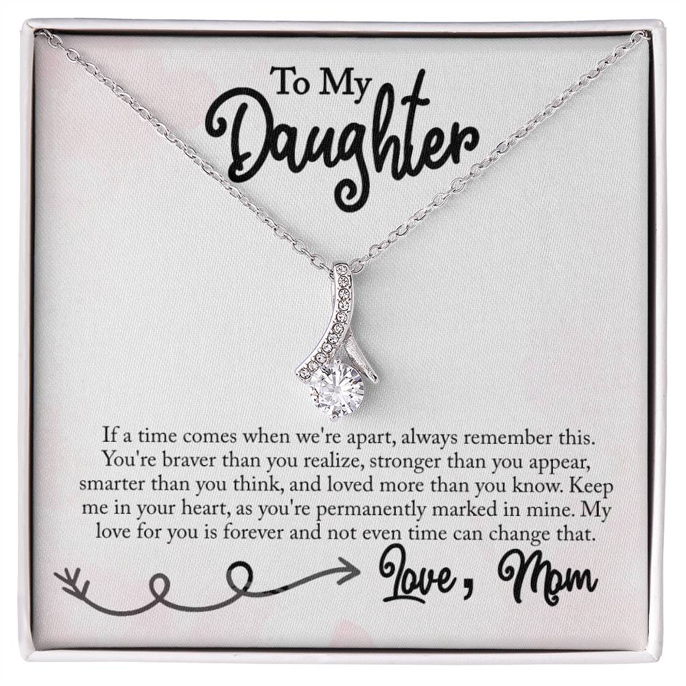 To My Daughter - Love, Mom - Alluring Beauty Necklace